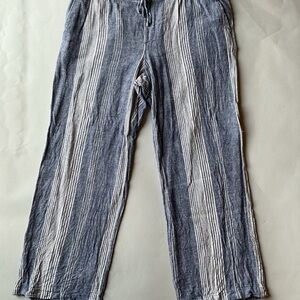 Old Navy Blue and White Striped Pants